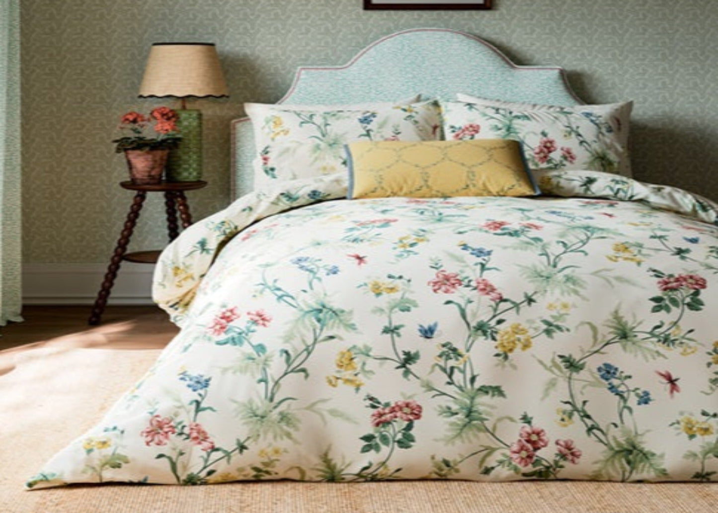 Sanderson "Primrose Hill" Duvet Cover in Green