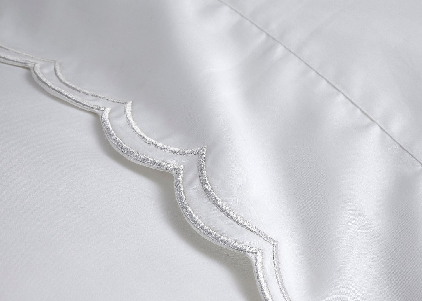 Christy "Scallop Edge" Duvet Cover Sets in White