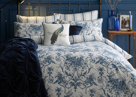 Laura Ashley "Tuileries" Duvet Cover Set in Midnight