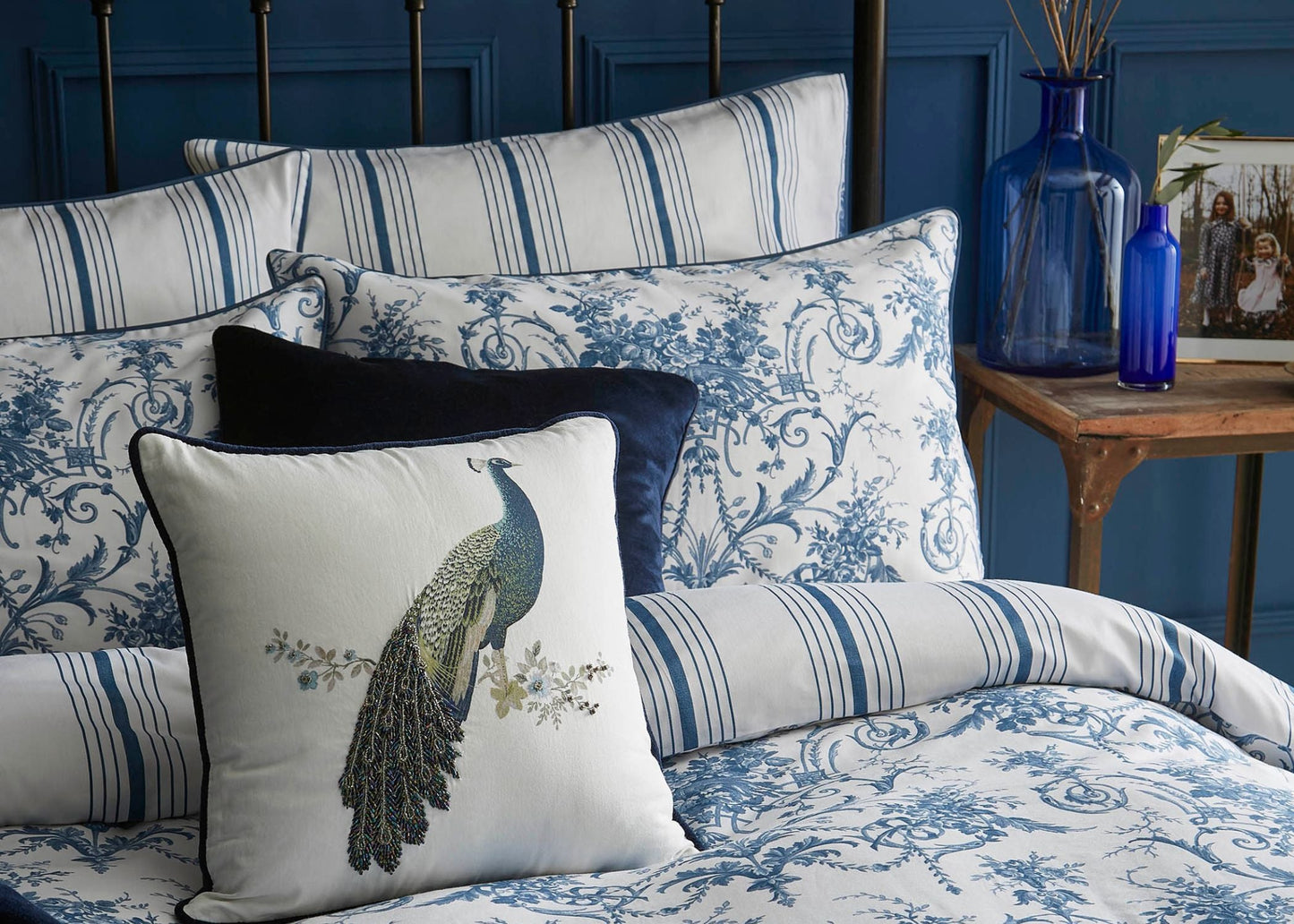 Laura Ashley "Tuileries" Duvet Cover Set in Midnight