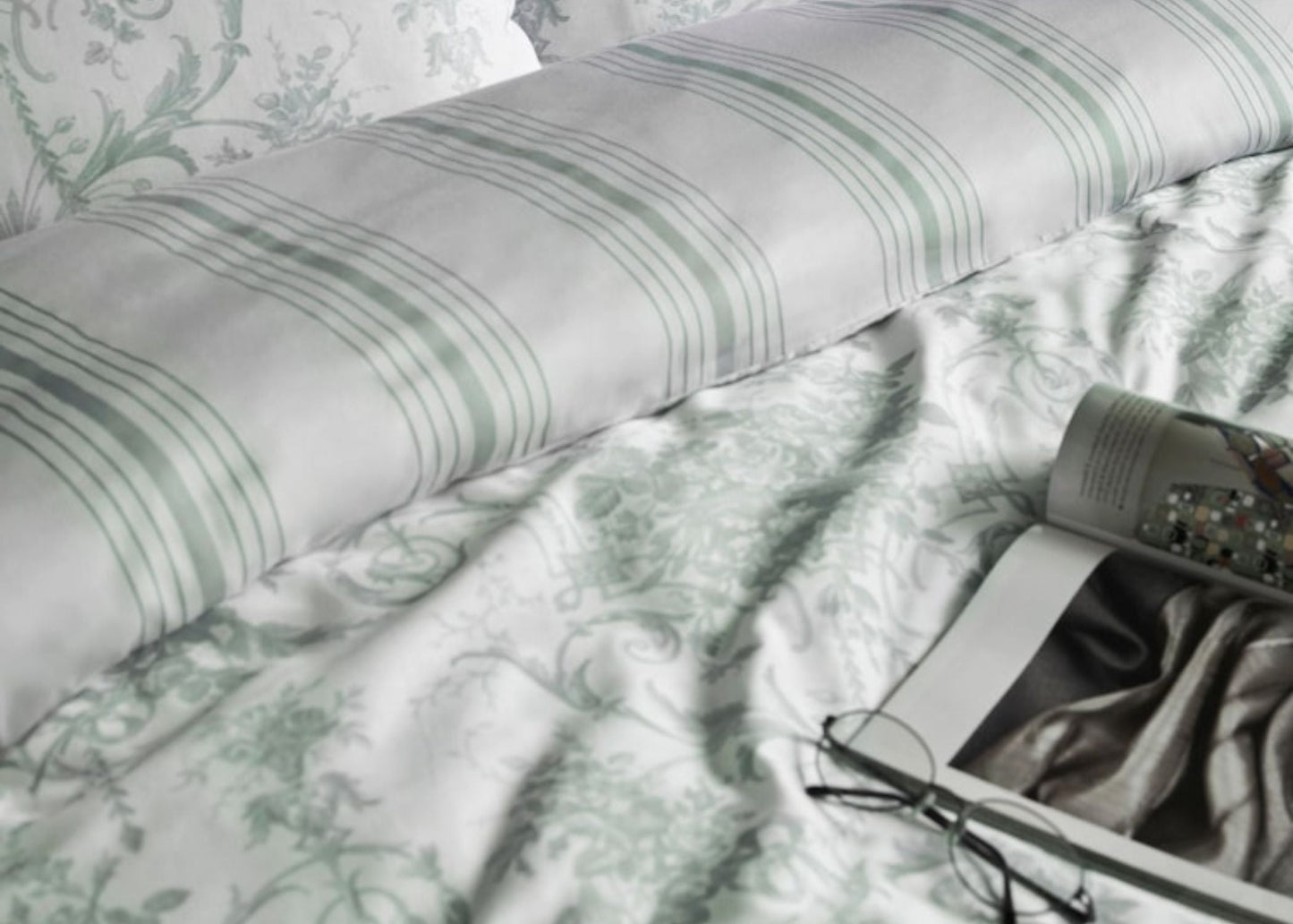 Laura Ashley "Tuileries" Duvet Cover Set in Seaspray