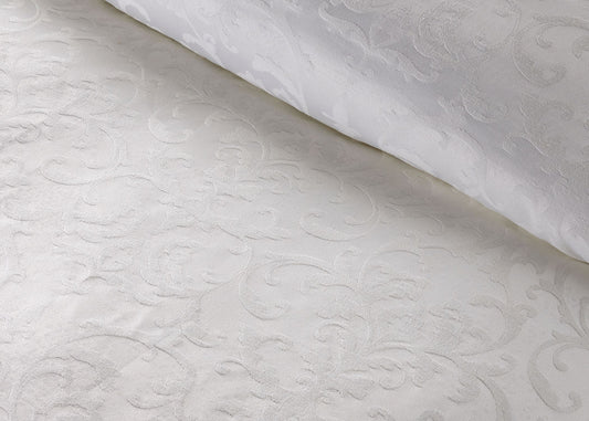 Christy "Venice" Jacquard 11 Pcs Comforter Set in White