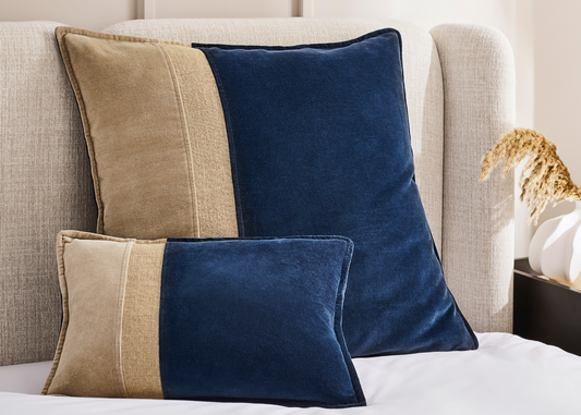 Christy "Antibes" Decorative Filled Cushion in Navy