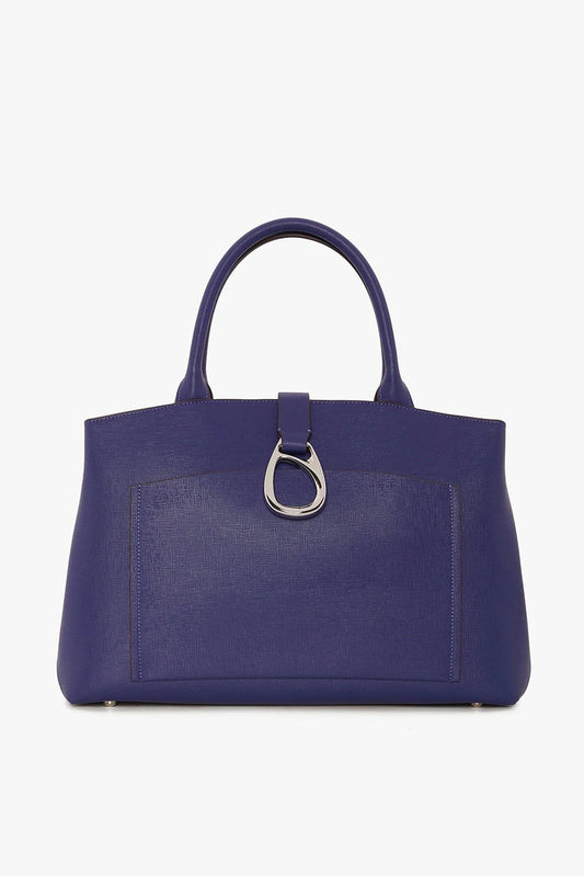 Jasper Conran "Bee" Leather Tote in Cobalt Blue