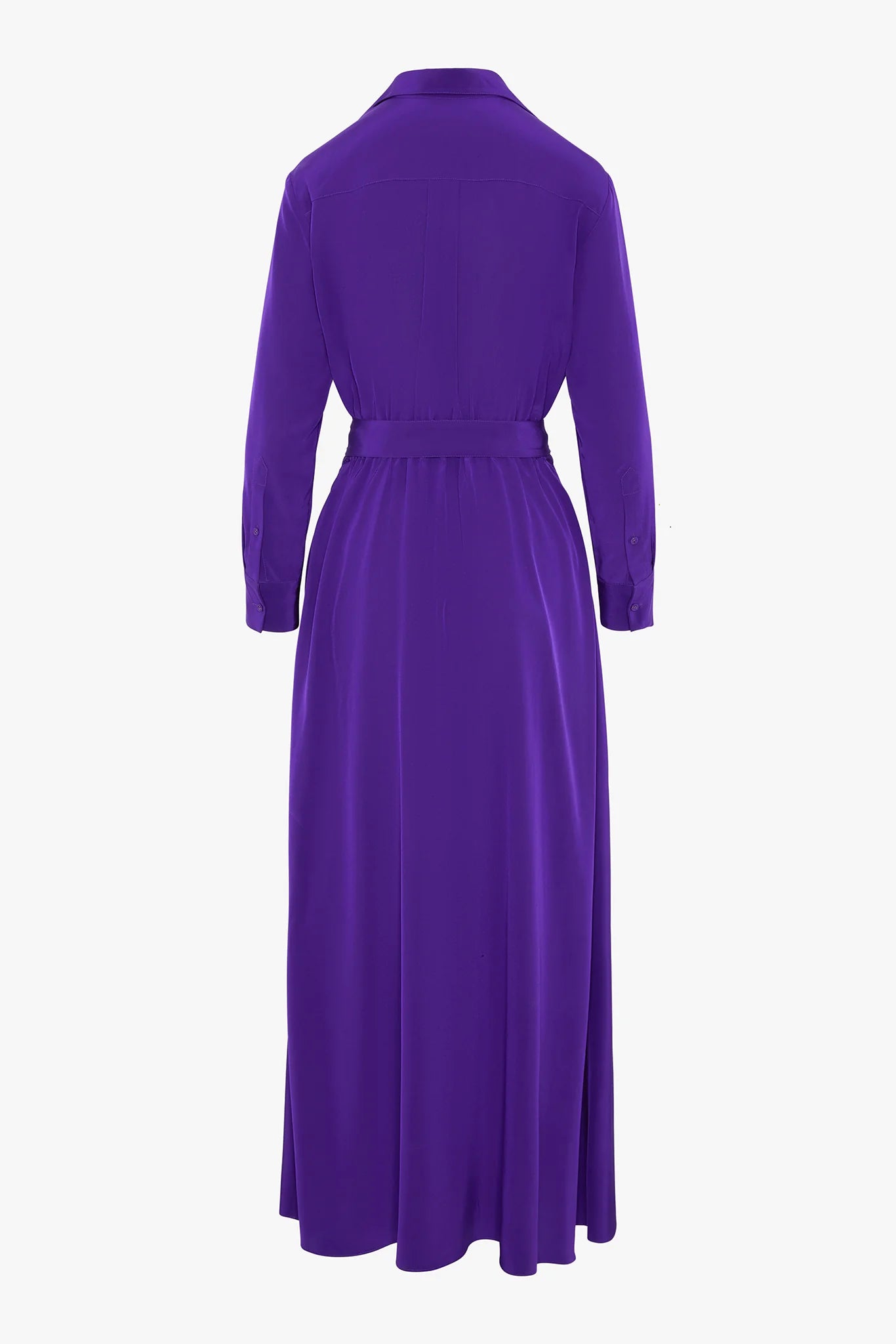 Jasper Conran "Celia" Maxi Silk Wrap Dress in Purple