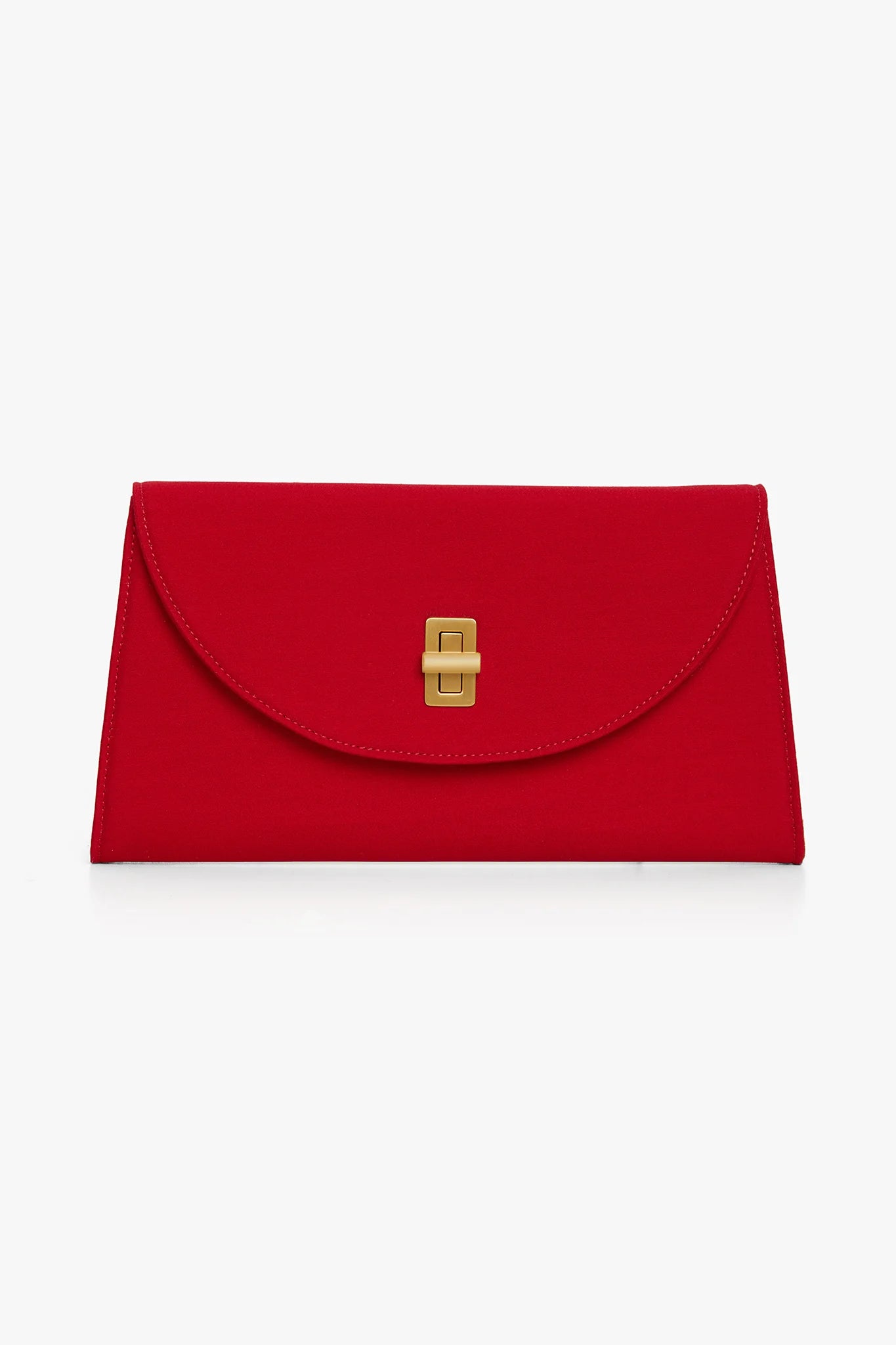 Jasper Conran "Gigi" Wool Silk Clutch Bag in Red