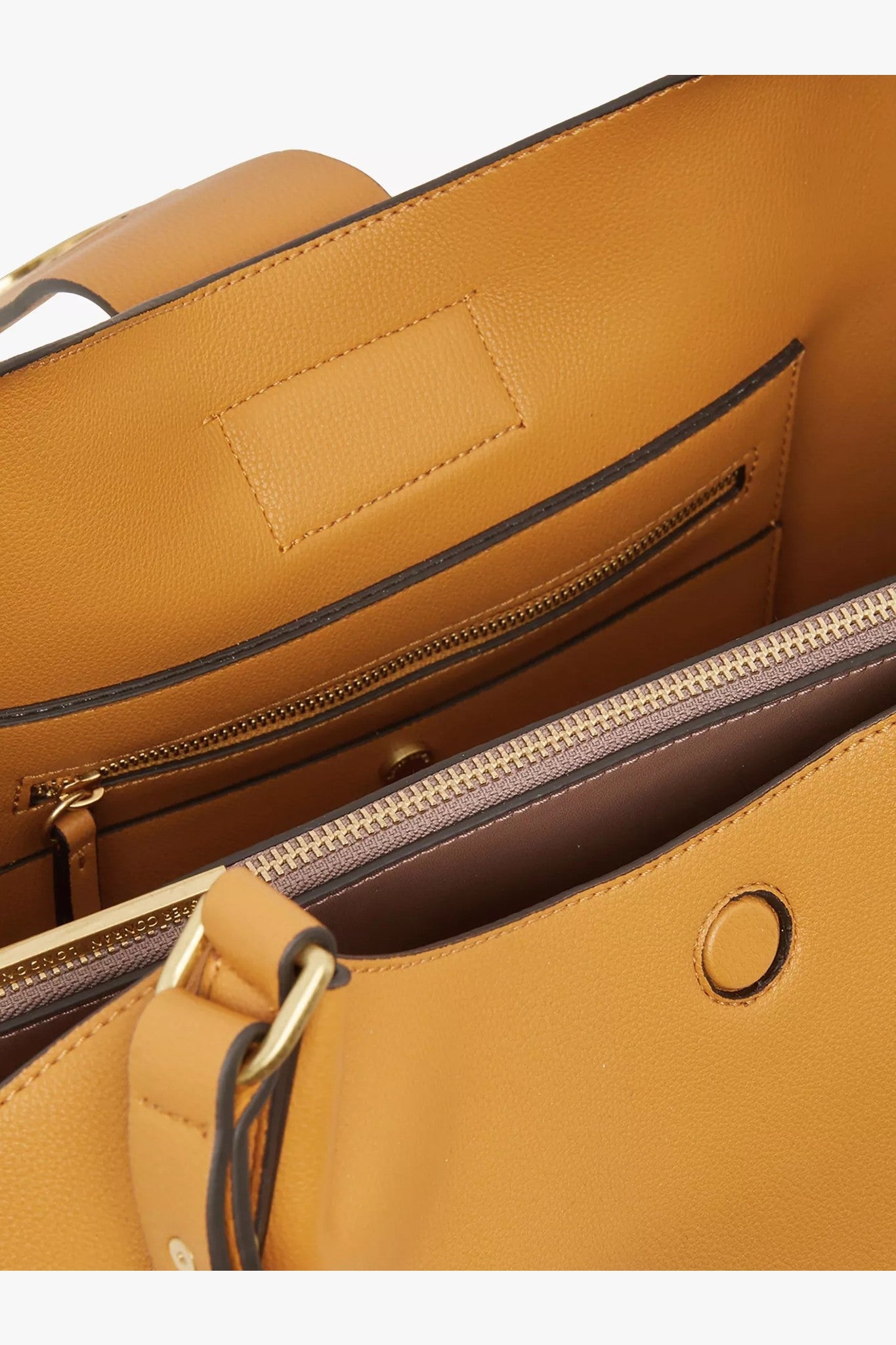 Jasper Conran "Brielle" 3-Section Shoulder Bag in Mustard