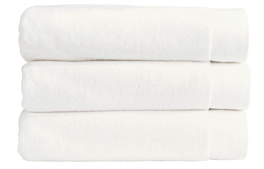 Christy "Luxe" Turkish Cotton Bath Towels in White