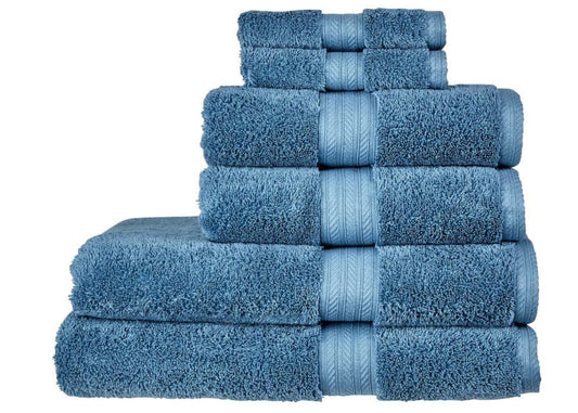 Christy "Renaissance" Egyptian Cotton Bath Towels Collection in Denim