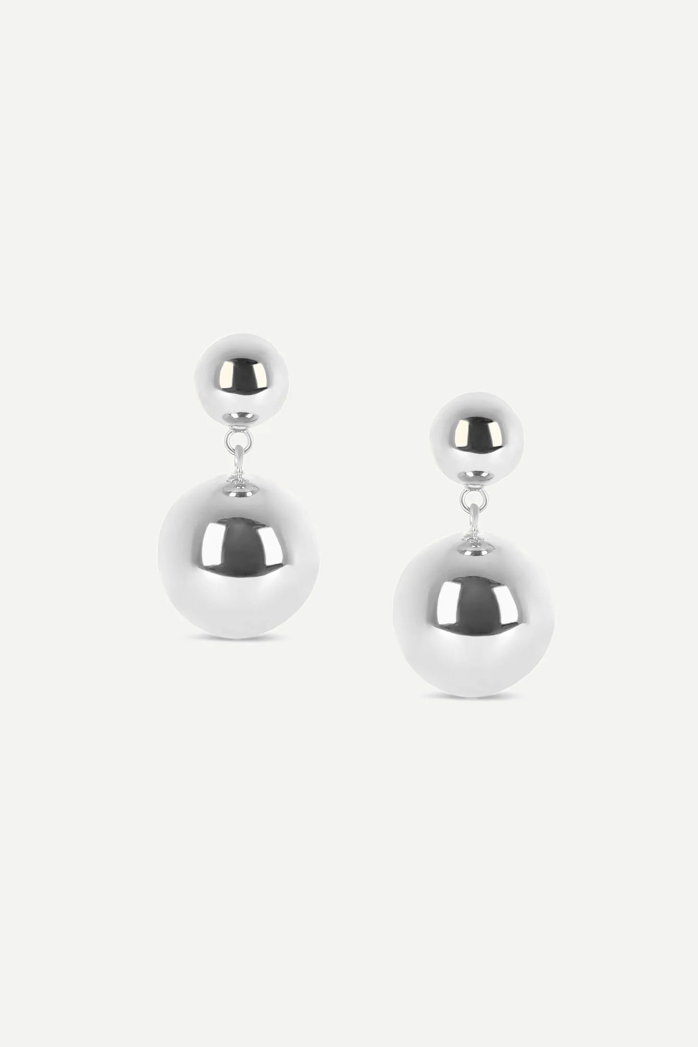 Jasper Conran "Gwendolyn" Short Ball Earrings in Silver