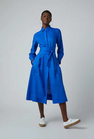 Jasper Conran "Delilah" Linen Shirt Dress