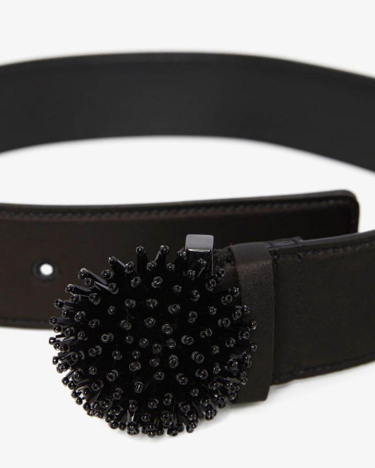 Jasper Conran "Ingrid" Wool Silk Belt in Black