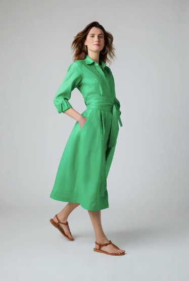 Jasper Conran "Delilah" Linen Shirt Dress