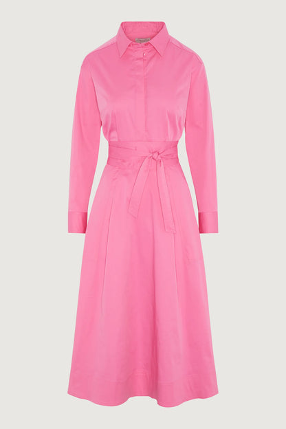 Jasper Conran "Blythe" Full Skirt Shirt Dress in Pink