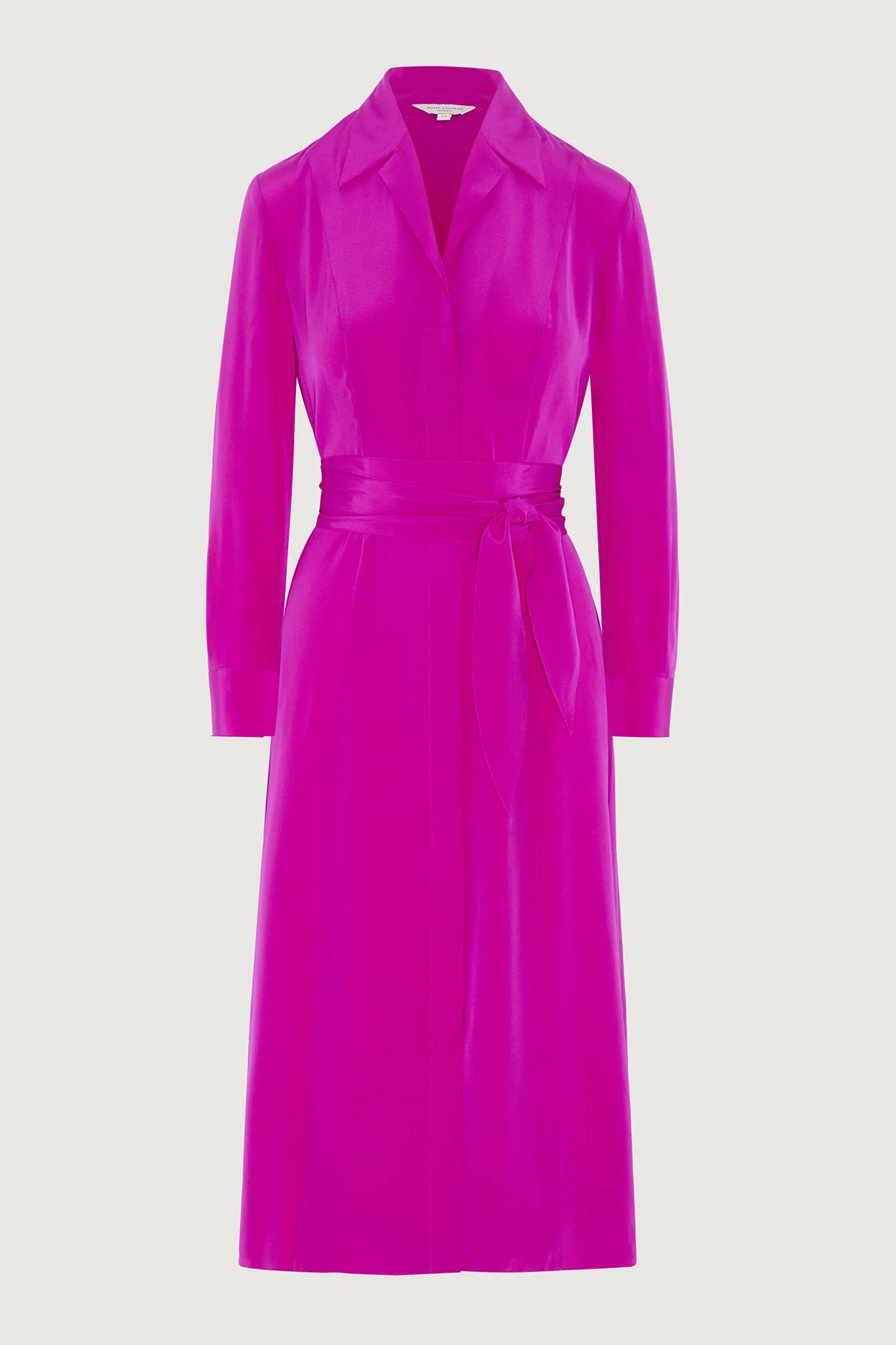 Jasper Conran "Eliza" Silk V Neck Dress in Pink