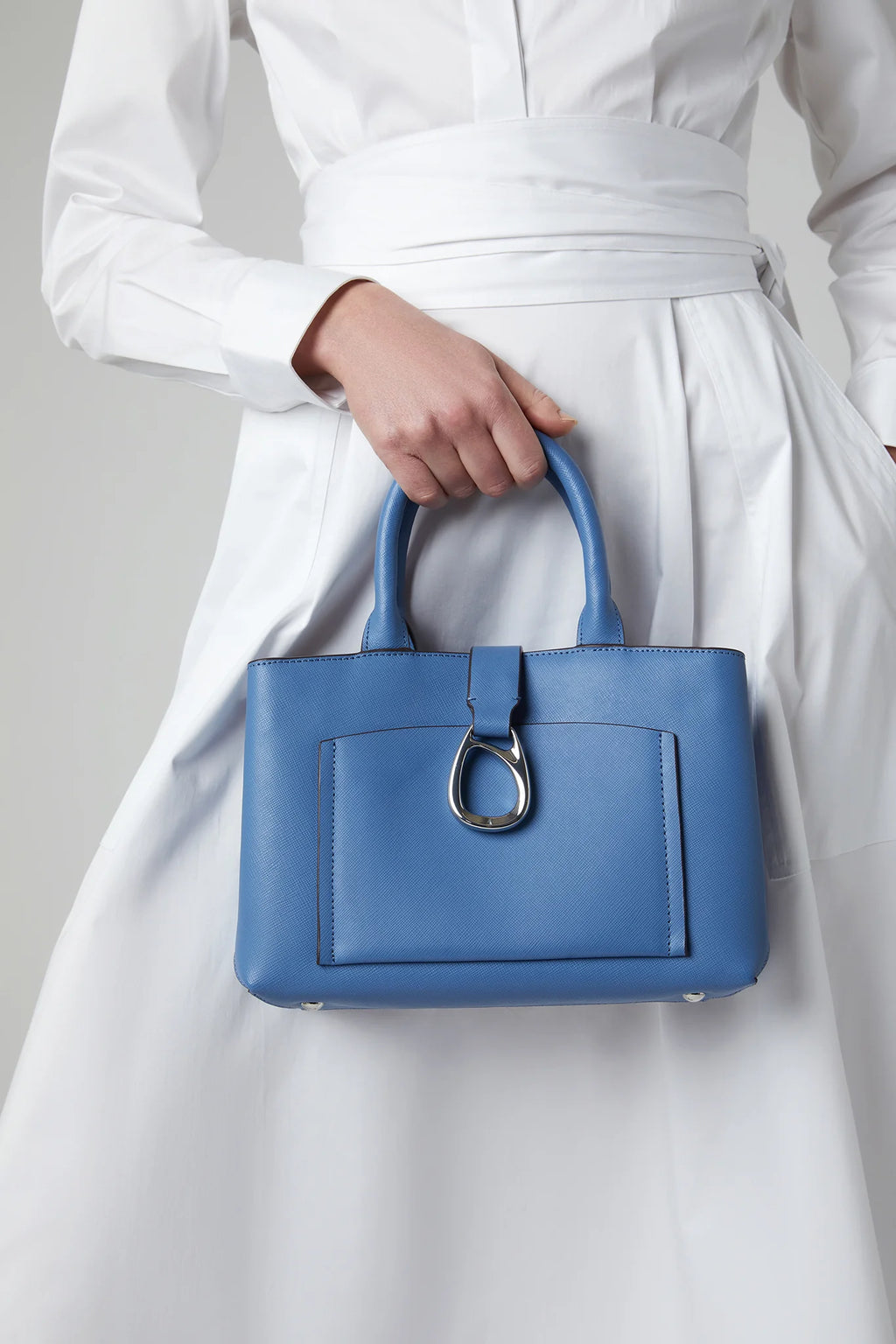 Jasper Conran "Bee" Mini Grab Cross Body in Blue