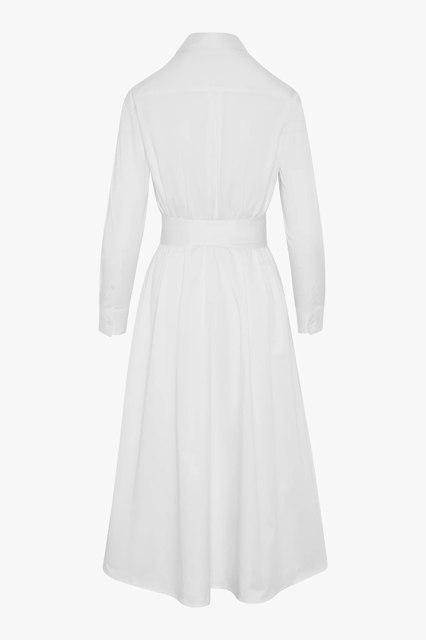 Jasper Conran "Blythe" Full Skirt Shirt Dress in White