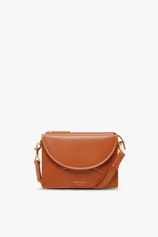 Jasper Conran Darcey Leather Double Flap Cross Body Bag