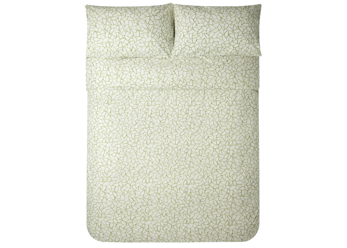 Jasper Conran "Mini Leaves" Duvet Cover Set in Spinach (Green)