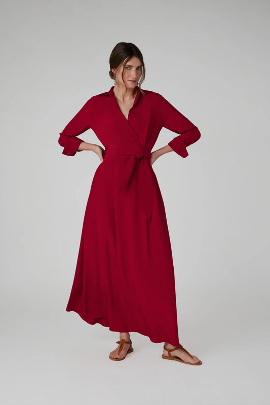 Jasper Conran Celia Maxi Silk Wrap Dress