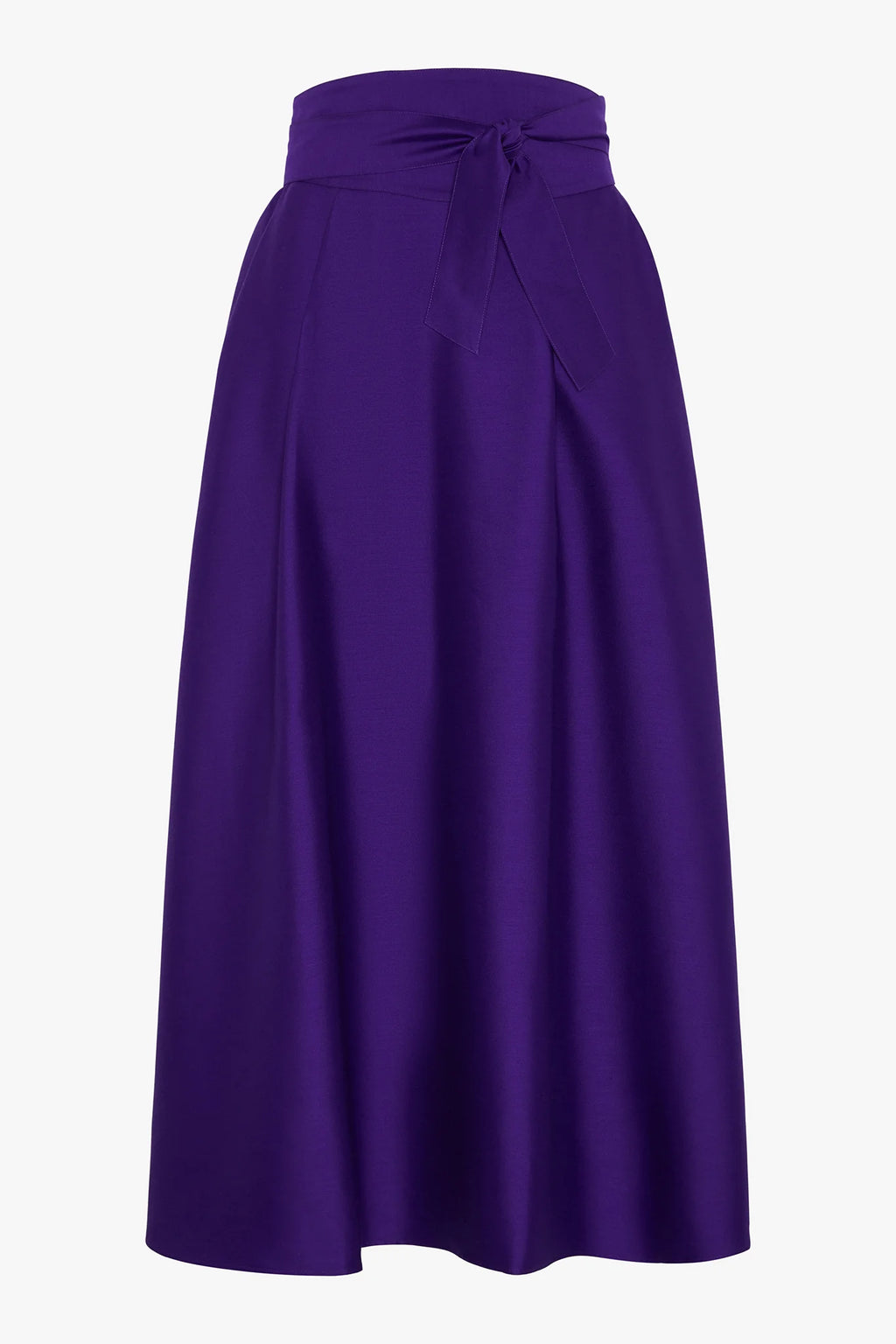 Jasper Conran "Gwen" Wool Silk Skirt in Violet