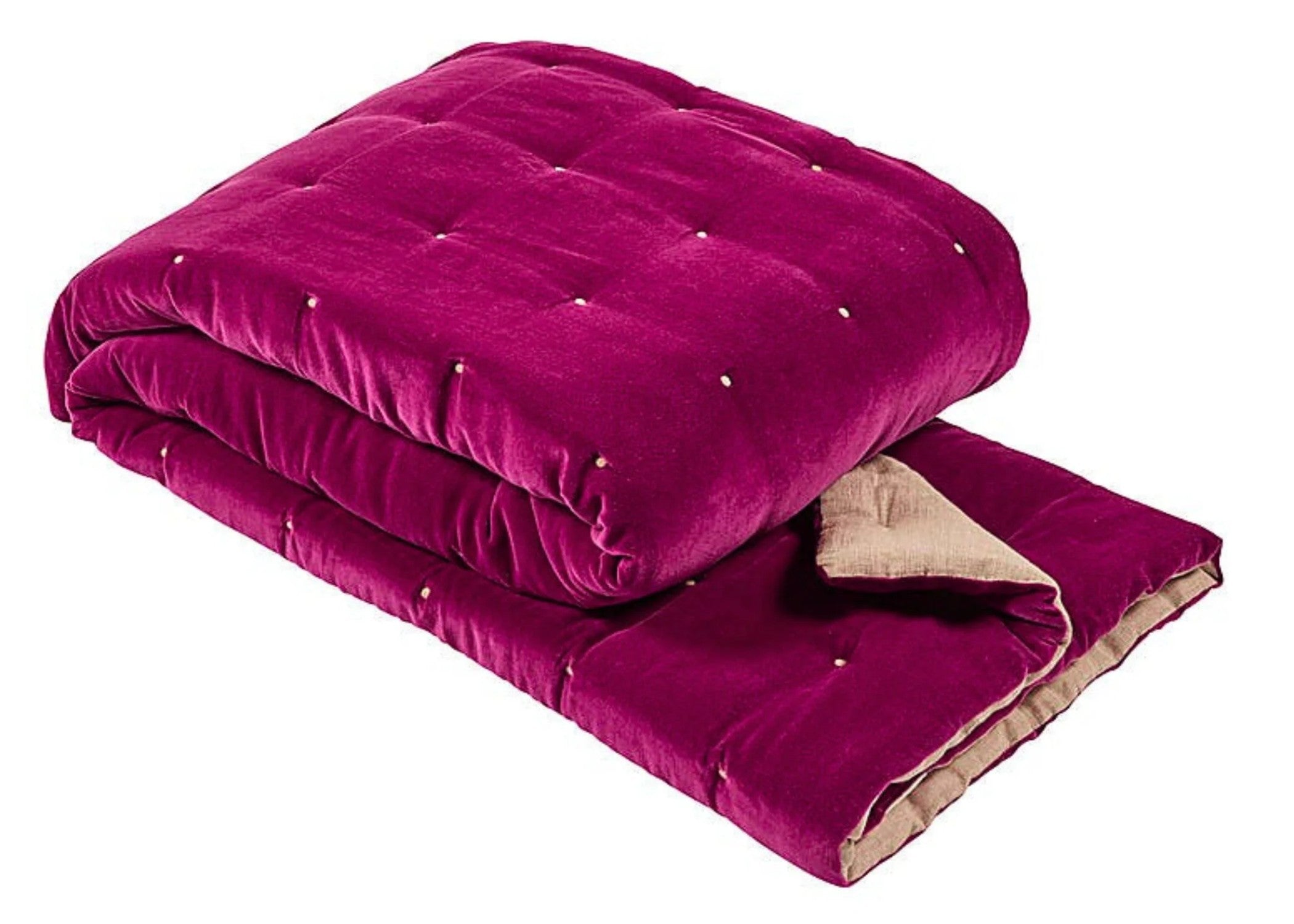 Christy "Jaipur" Throws in Magenta (Dark-Pink)