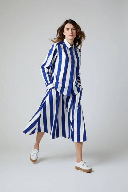 Jasper Conran "Floretta" Striped Button Through Cotton Shirt