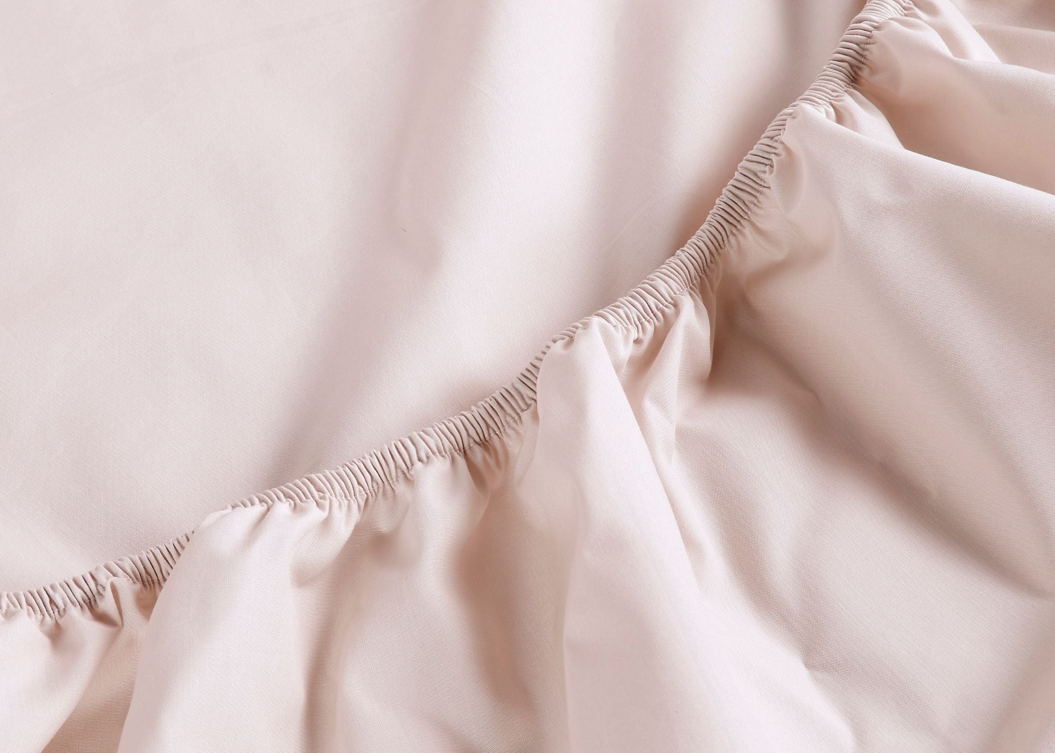 Christy "200TC Organic" Plain Dyed Sheets & Duvet Covers in Powder Pink