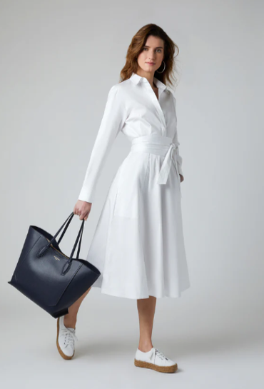 Jasper Conran "Blythe" Full Skirt Shirt Dress