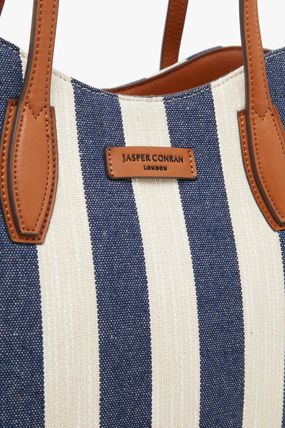 Jasper Conran Bryn Large Stripe Canvas Tote