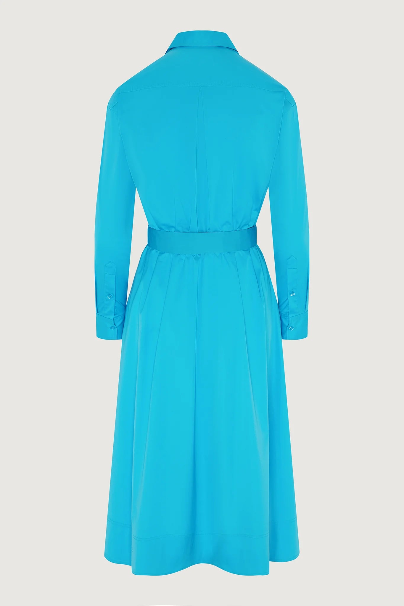 Jasper Conran "Blythe" Full Skirt Shirt Dress in Turquoise