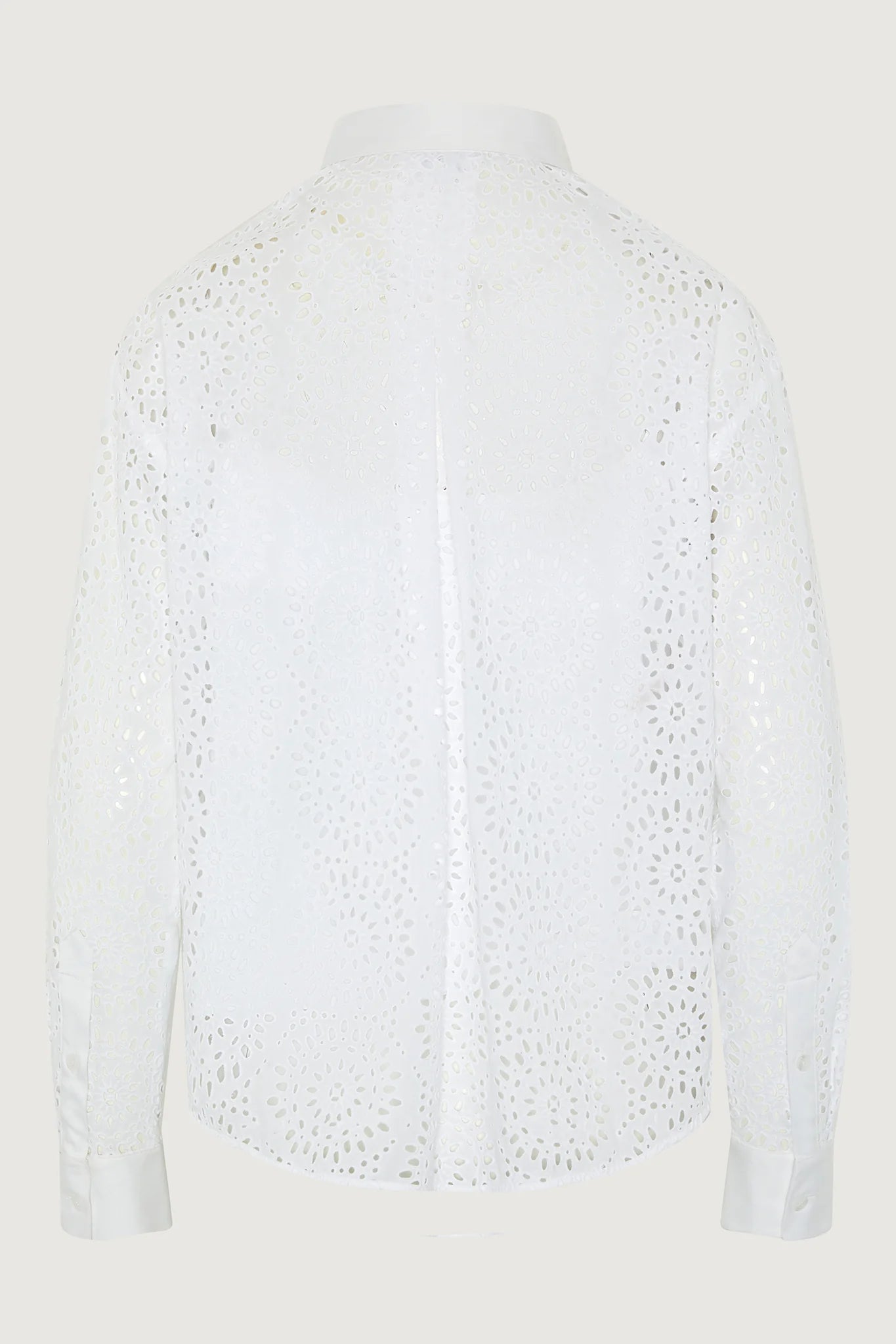Felicia Broderie Shirt in White