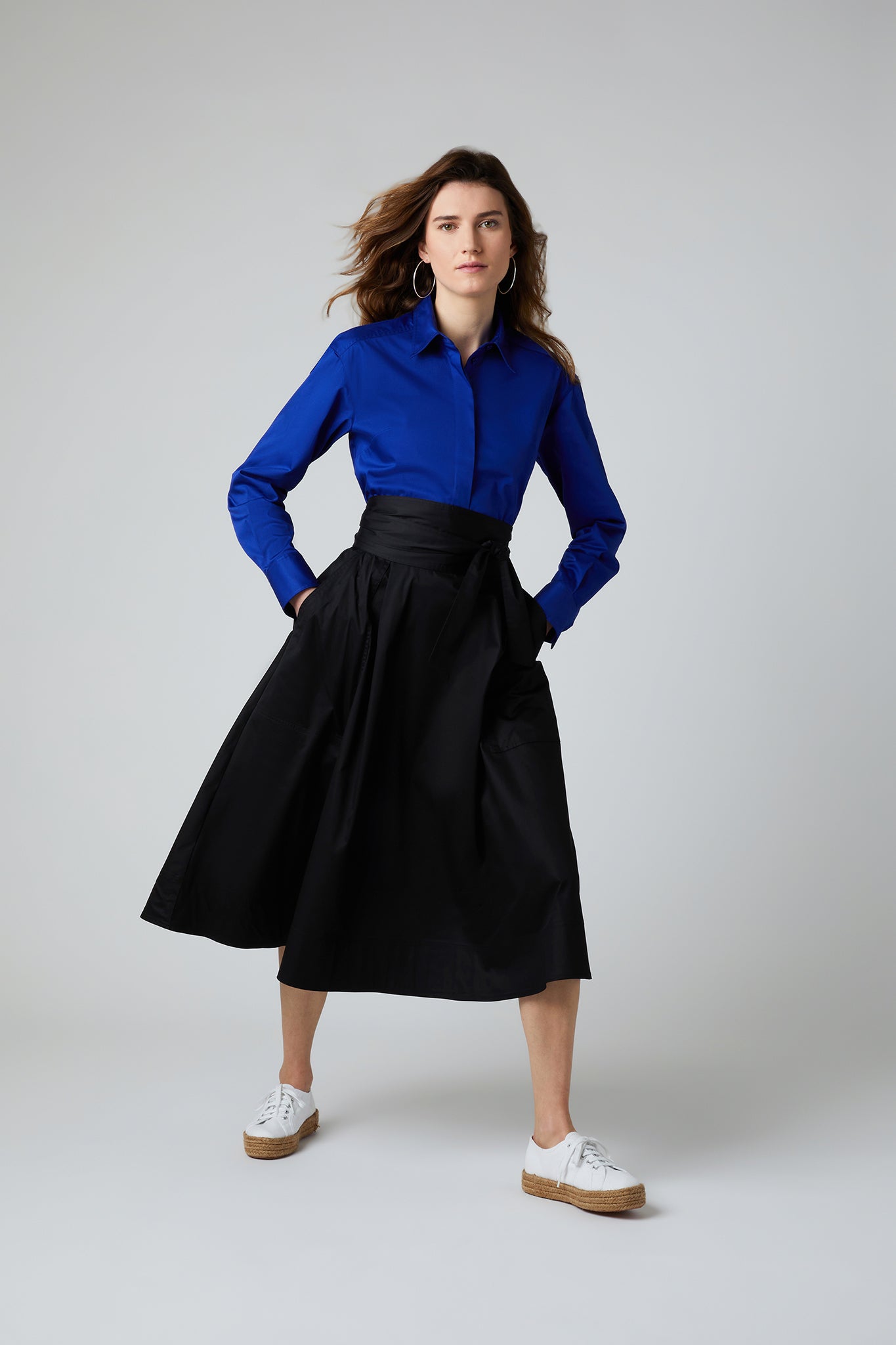 Jasper Conran "Fiona" Full Skirt Black