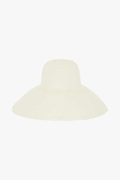 Jasper Conran "Filippa" Wide Brim Straw Hat in Cream