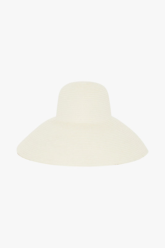 Jasper Conran "Filippa" Wide Brim Straw Hat in Cream