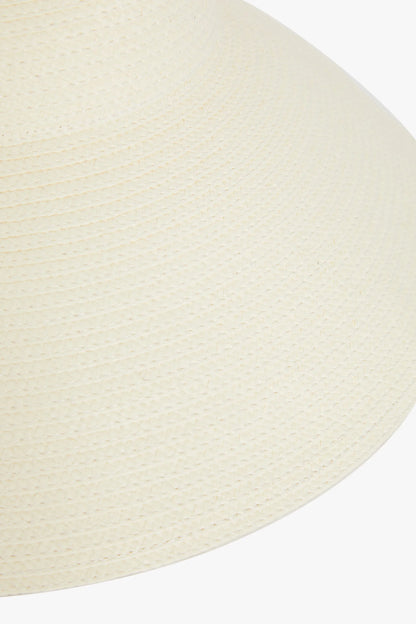 Jasper Conran "Filippa" Wide Brim Straw Hat in Cream