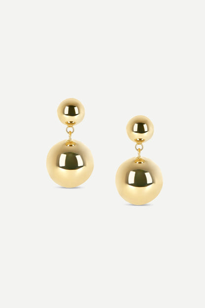 Jasper Conran "Gwendolyn" Short Ball Earrings in Gold