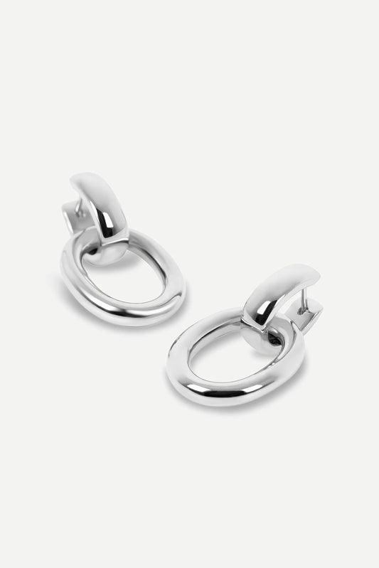 Jasper Conran "Gwyneth" Chain Earrings in Silver