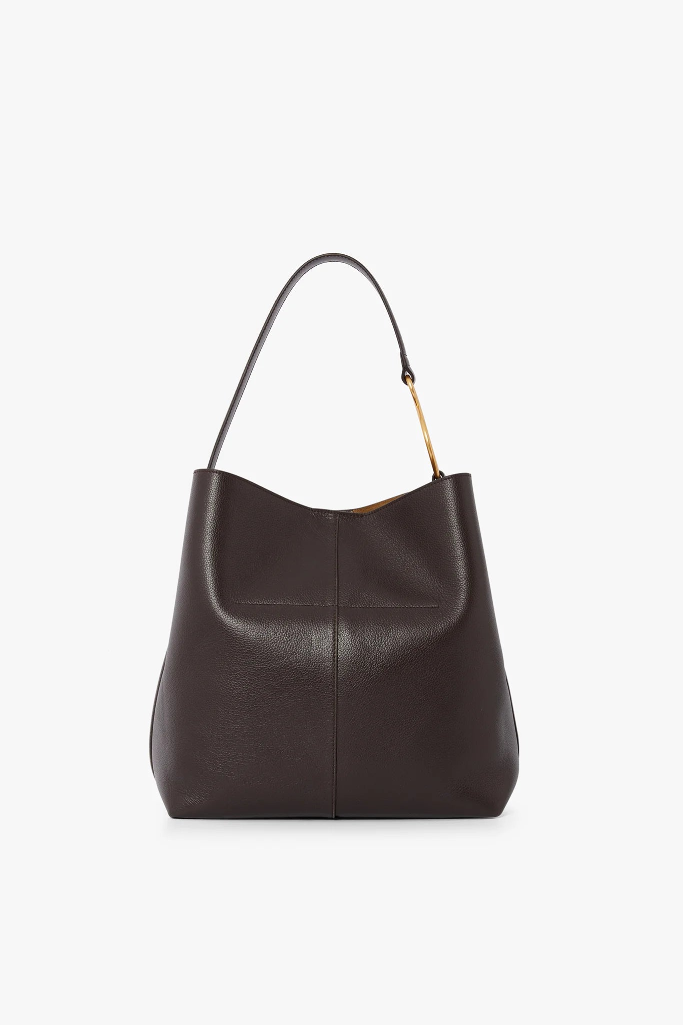 Jasper Conran "Gigi" Leather Hobo Bag in Chocolate