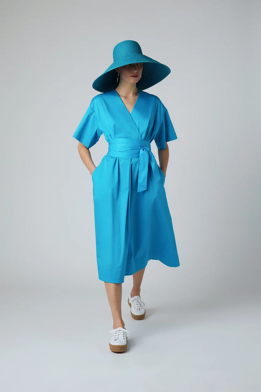 Jasper Conran "Betsy" Kimono Dress in Turquoise