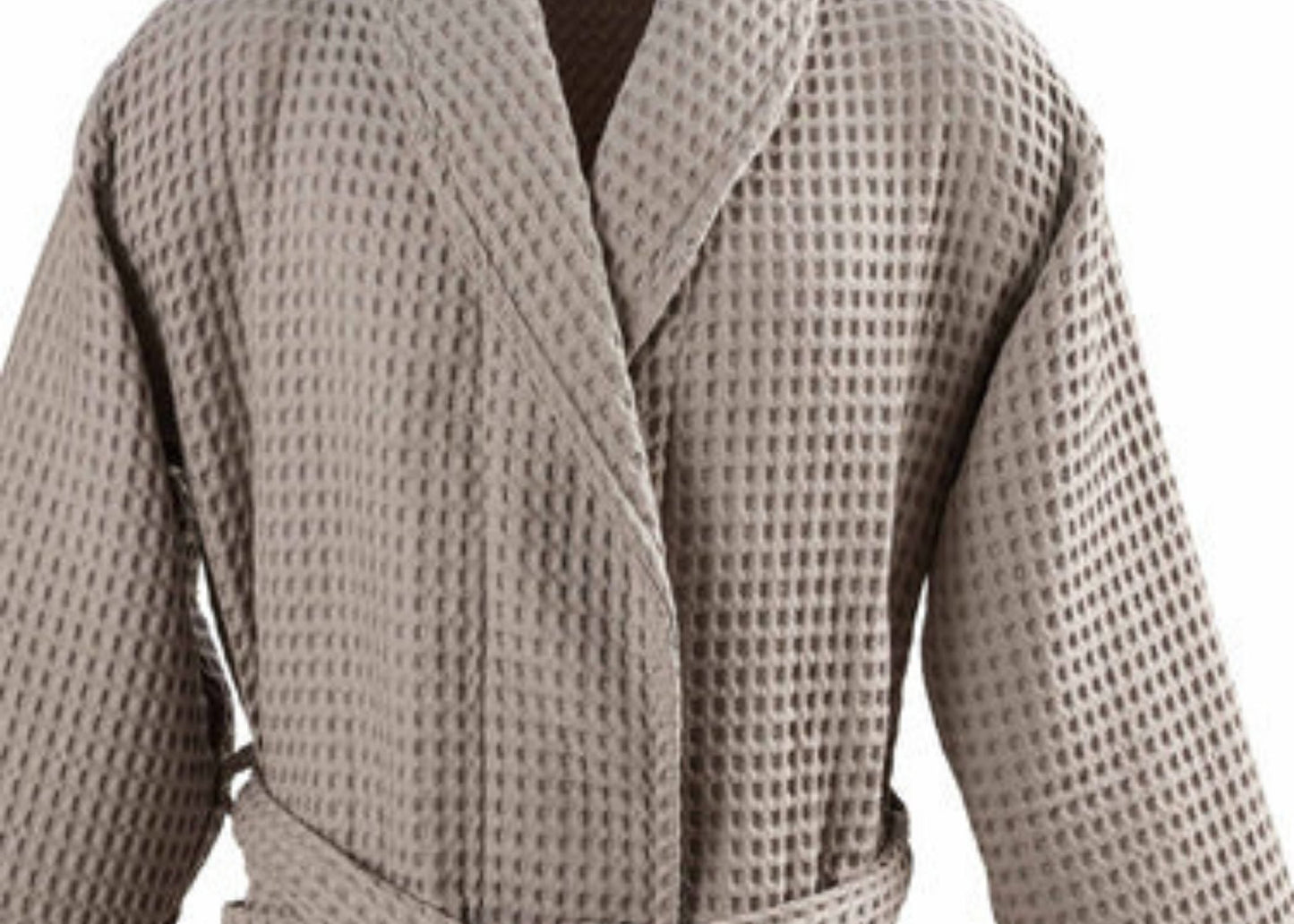 Christy "Waffle" Bathrobe in Grey