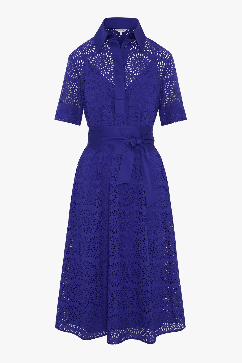Jasper Conran "Daria" Broderie Dress in Blue