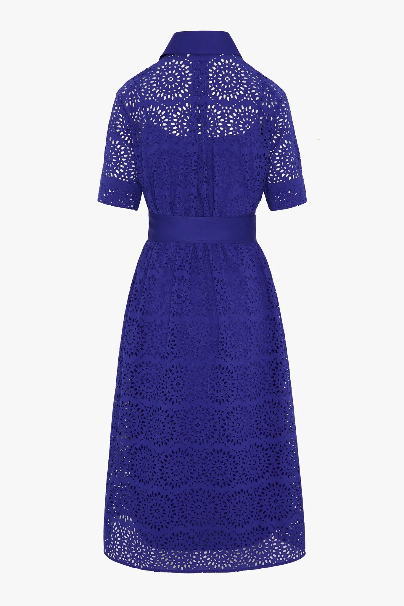 Jasper Conran "Daria" Broderie Dress in Blue