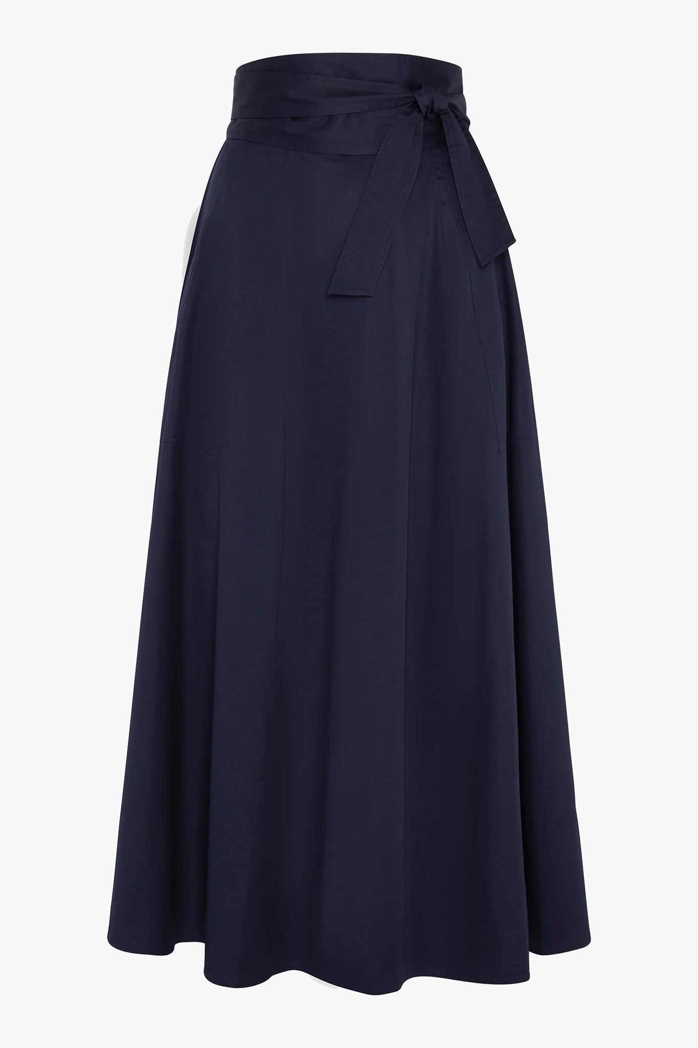 Jasper Conran "Florry" Maxi Full Skirt Cotton in Navy