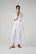Holly Plain Wrap Shirt in White