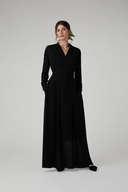 Jasper Conran Hester Georgette Maxi Wrap Dress