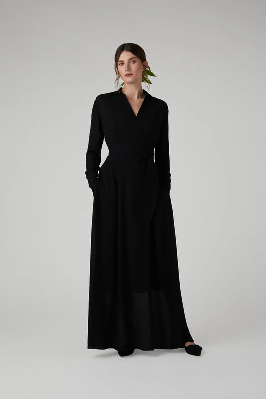 Jasper Conran Hester Georgette Maxi Wrap Dress