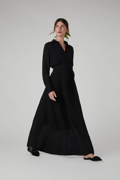 Jasper Conran Hester Georgette Maxi Wrap Dress