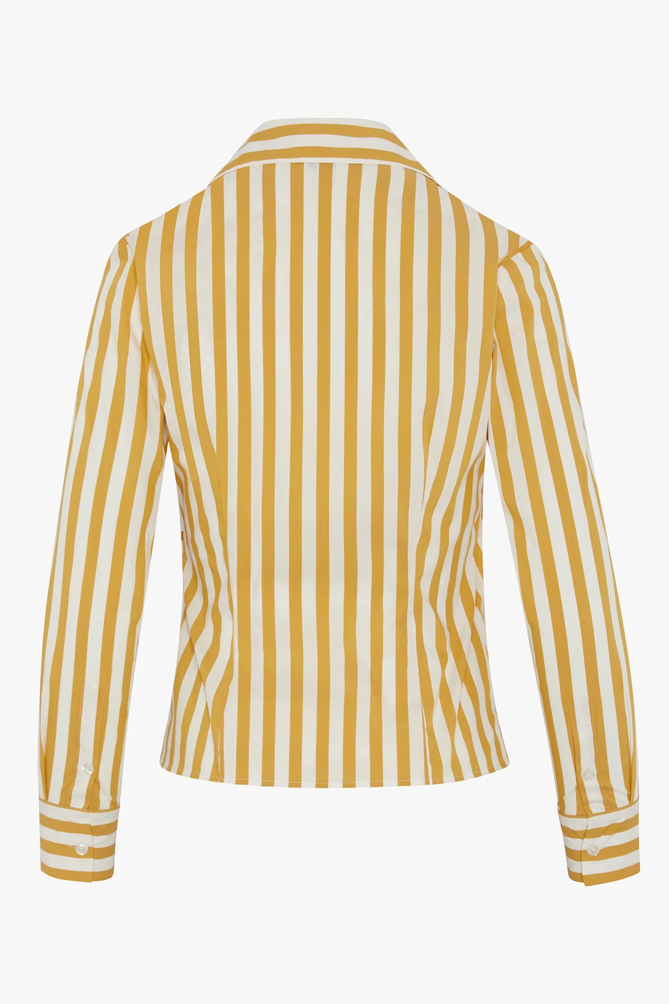 Jasper Conran "Holly" Stripe Wrap with Button Shirt in Gold