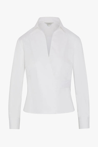 Jasper Conran "Holly" Plain Wrap Shirt in White